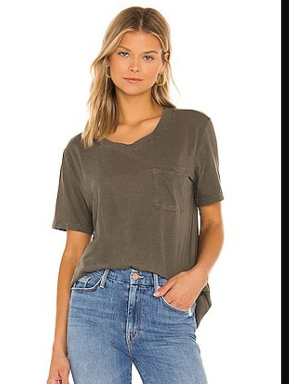 James Perse Short Sleeve Pocket Tee Sz XS/Sm